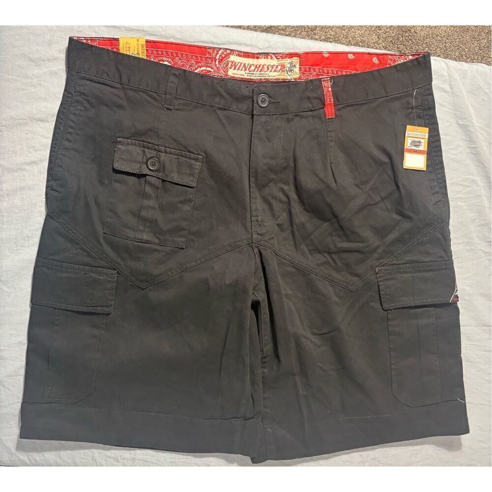 Remington Shorts Mens Size 44 Black Cargo Shorts New With Tags